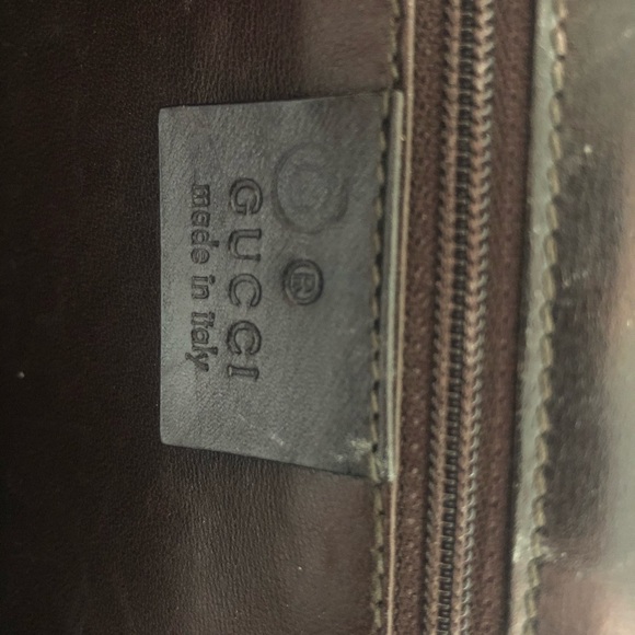 Vintage Chocolate Crocodile GUCCI baguette bag - Picture 7 of 7